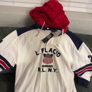 XXL NWT 1934 Lake Placid Ralph LaurenHenley HOCKEY Polo Hoodie Jersey
